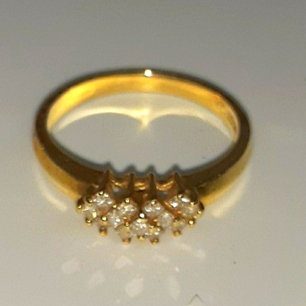 Genuine 14k Gold and Diamond Ring